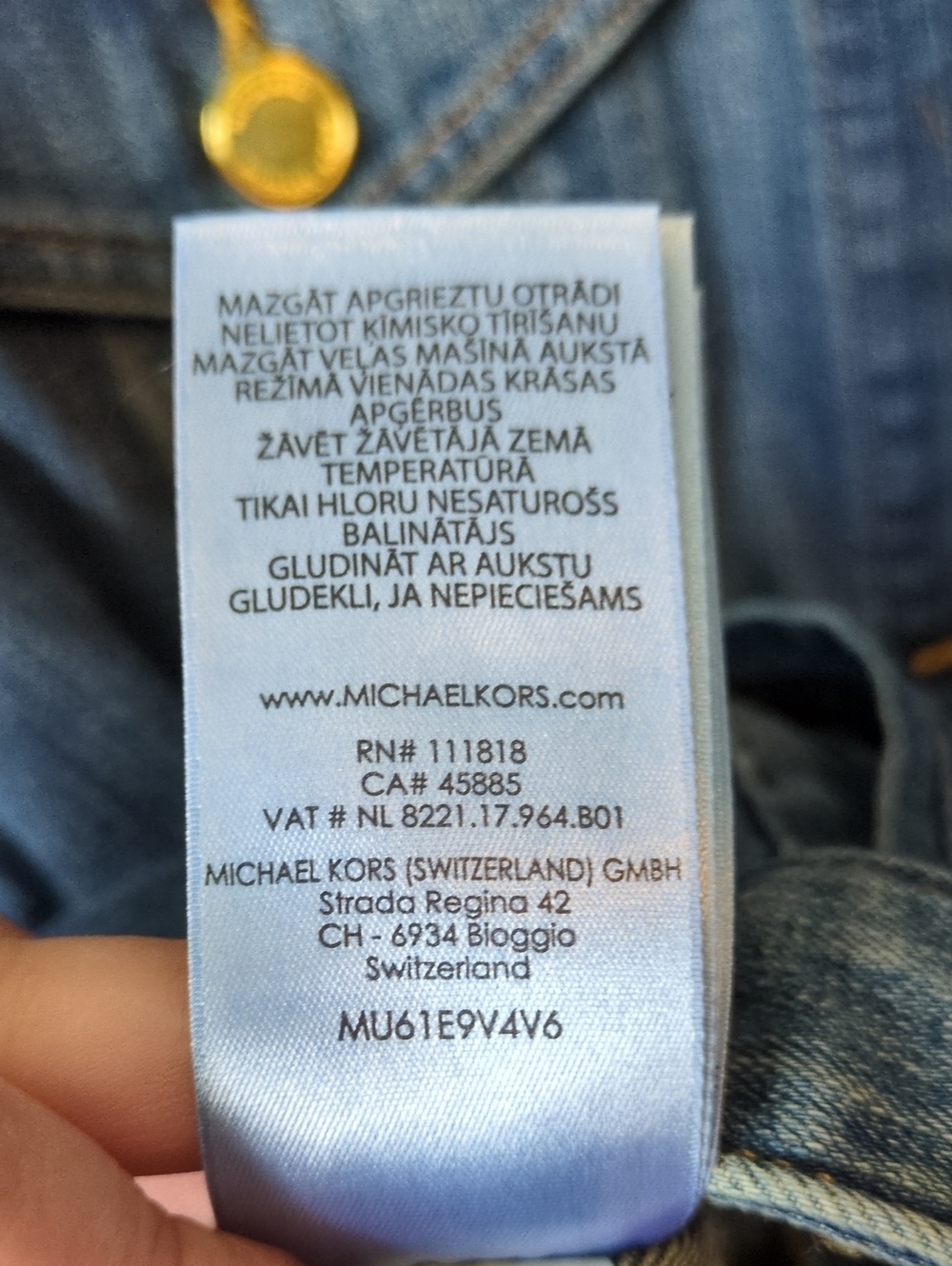 Michael Kors Women's Jean Jacket New With Tags - Picture 9 of 10